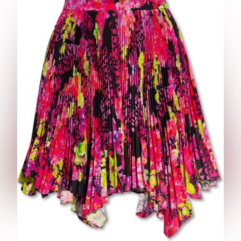 Versace Pleated Mini Skirt